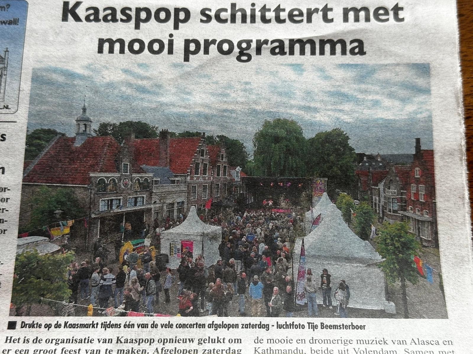 Kaaspop op de Kaasmarkt — De Stadskrant